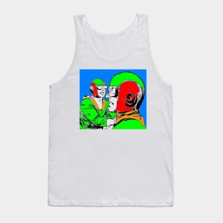 heroes in green conversing Tank Top